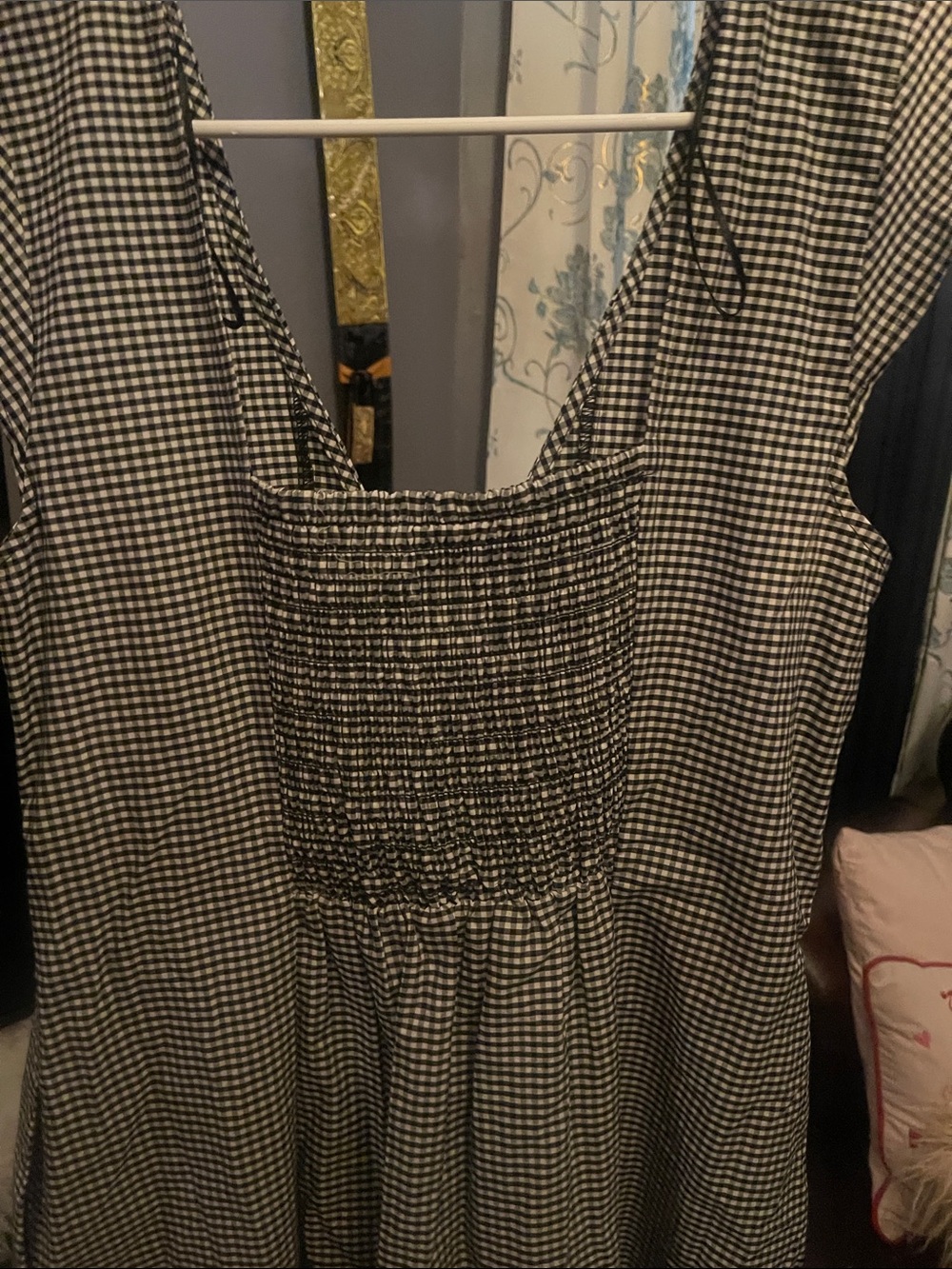 a new day Black and White Houndstooth V-Neck Midi Dress - Picture 5 of 6